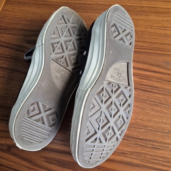 Comme Des Garcons Converse Womens 9 Black Low Top Sneakers - Picture 10 of 12
